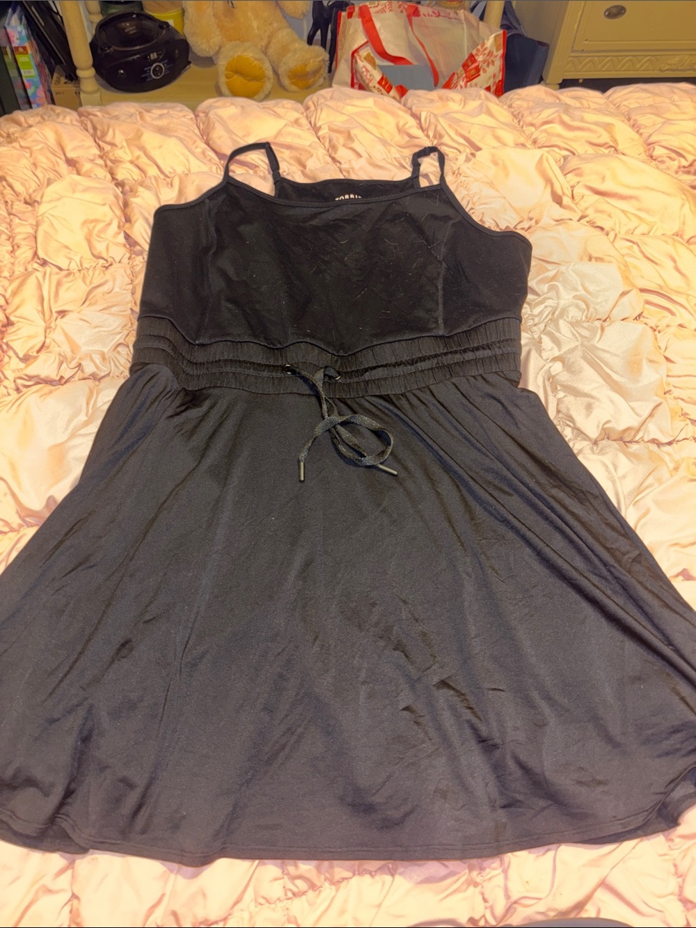 Torrid Athletic Dress 2X Black Plus Size Active with Bike Shorts Black